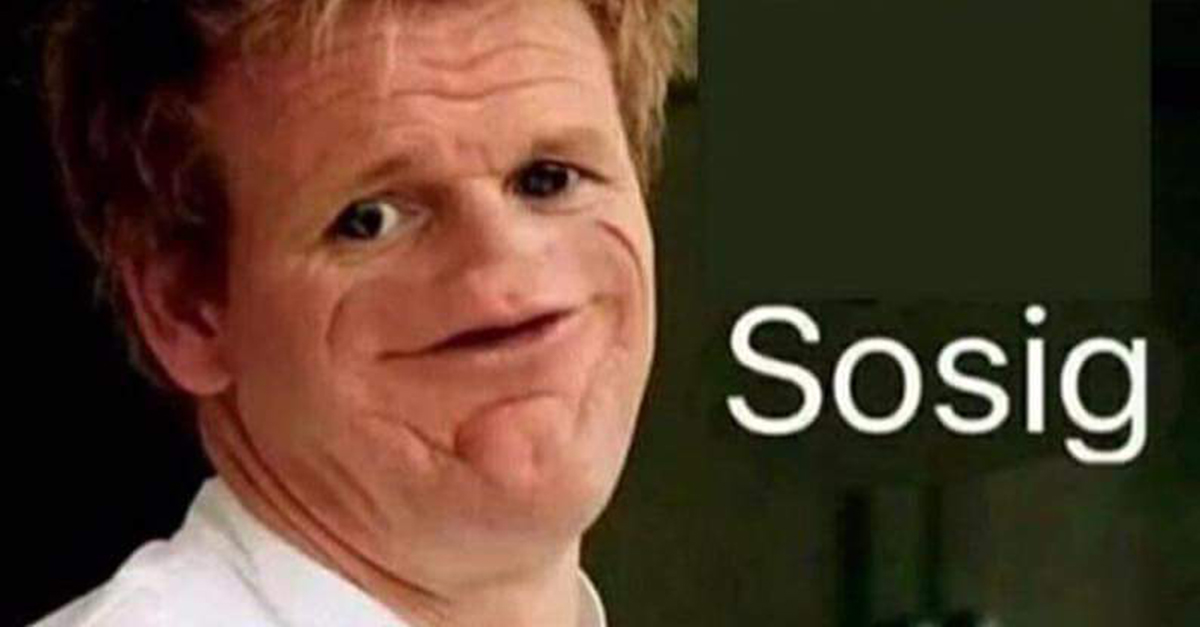 Funny Pictures with No Words Swap Noseless Gordon Ramsay is trending again and it s still 