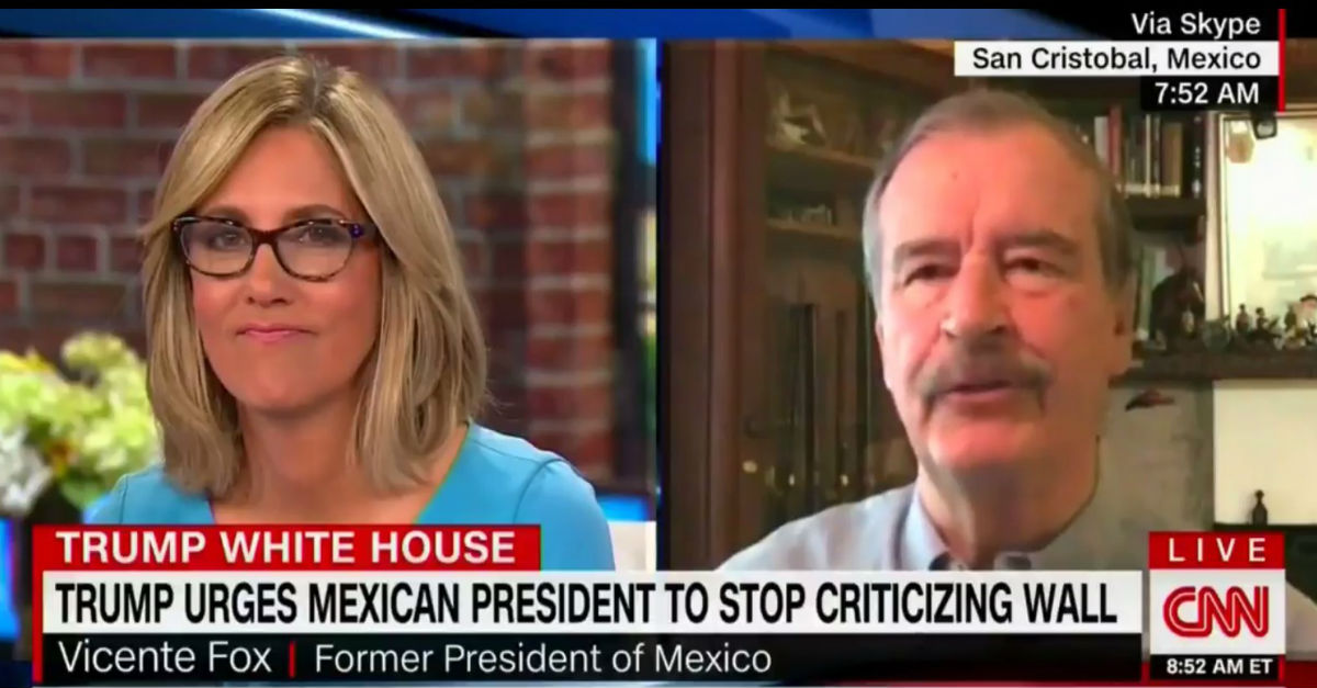 Alisyn Camerota’s face said it all when Vicente Fox said Mexico won’t pay for the “f****** wall”
